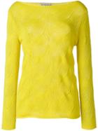 Etro Open Knit Detail Sweater - Yellow & Orange