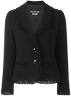 Boutique Moschino Two Button Blazer, Women's, Size: 44, Black, Triacetate/polyester/acetate/rayon