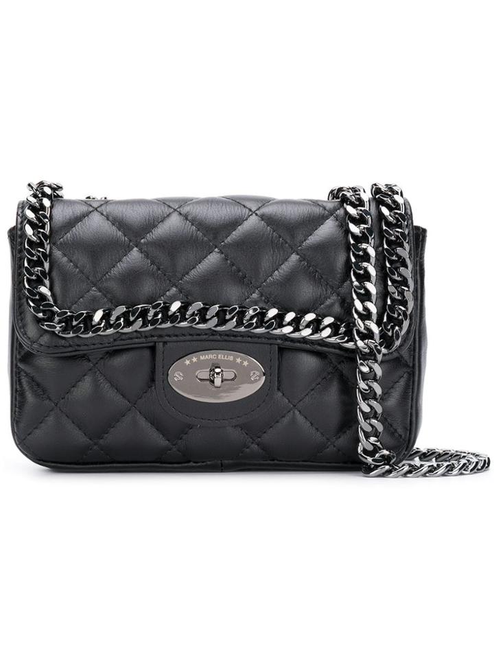 Marc Ellis Quilted Shoulder Bag - Black