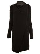 Ilaria Nistri Wrap Detail Cardi-coat - Black