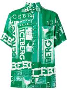 Iceberg Logo Print Shirt - Green