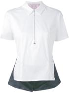 Alyx - Zipped Peplum Blouse - Women - Viscose/cotton/spandex/elastane - S, White, Viscose/cotton/spandex/elastane