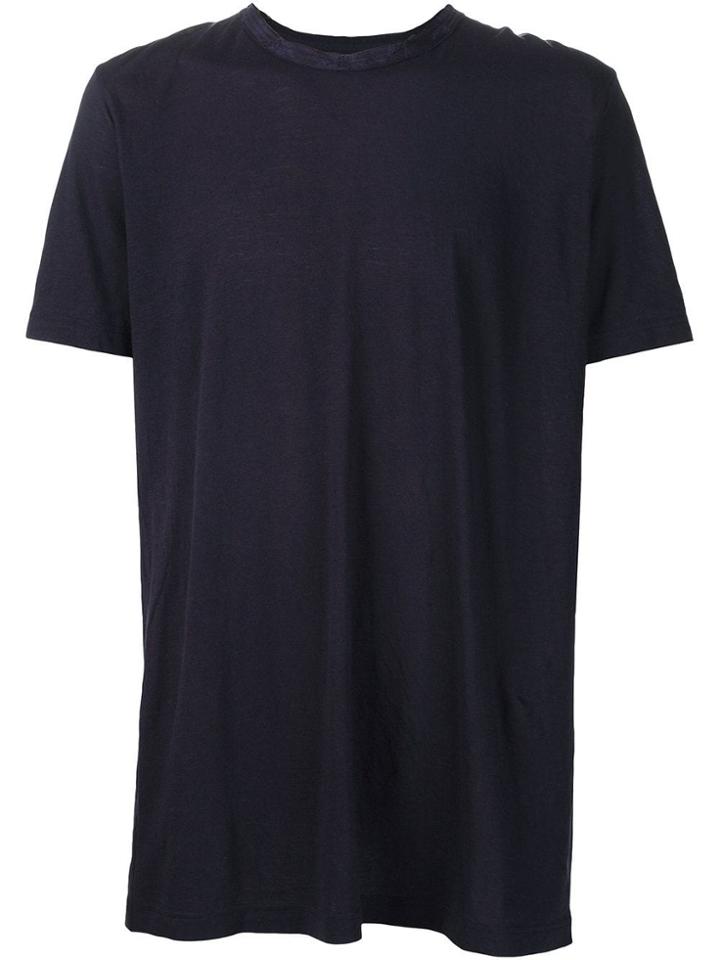 Ziggy Chen Round Neck Loose T-shirt - Blue