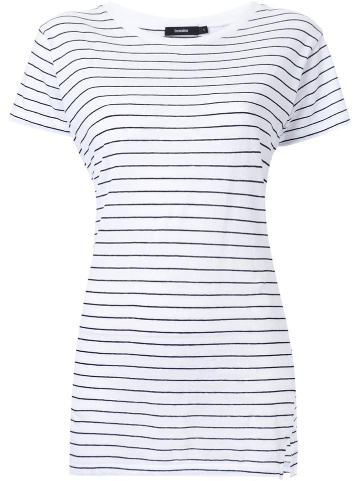 Bassike Striped Slim Vintage Neck T-shirt
