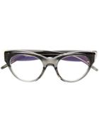 Pomellato Eyewear Cat Eye Glasses - Grey