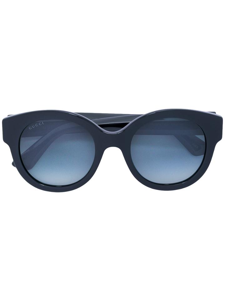 Gucci Eyewear Tinted Round Sunglasses - Black