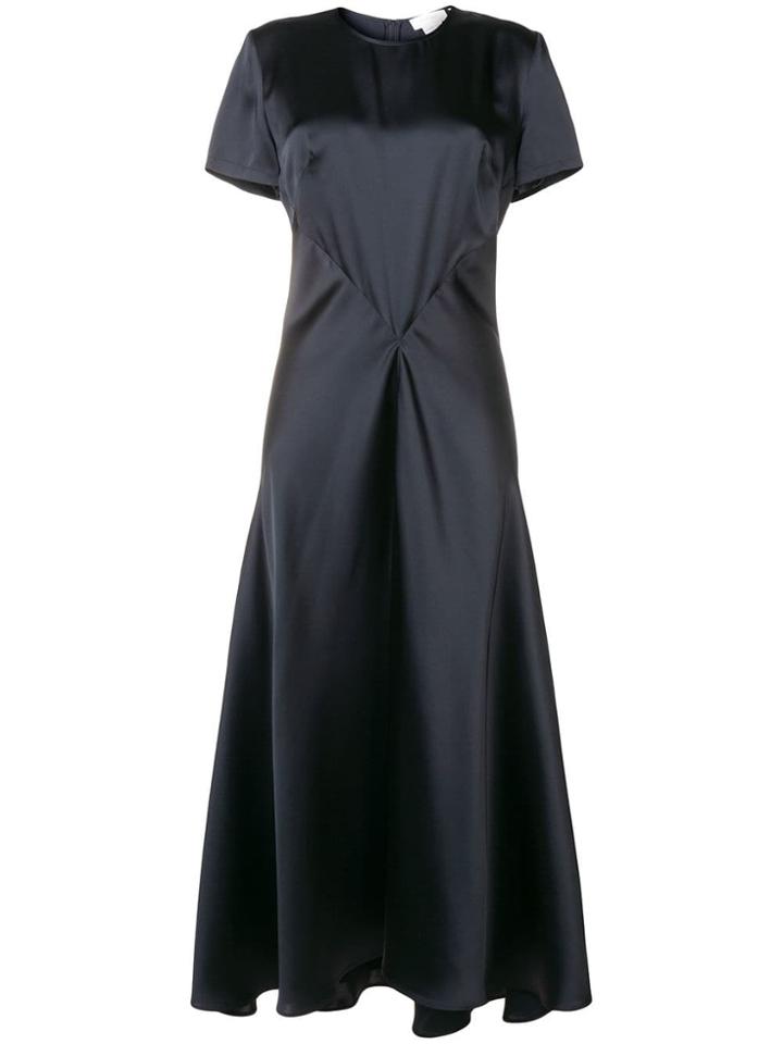 Sportmax Long Drape Dress - Blue