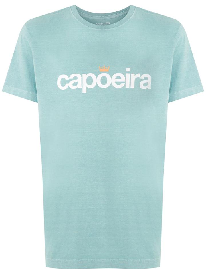 Osklen Stone Vintage Capoeira Print T-shirt - Blue