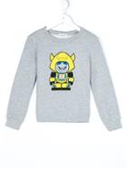 Au Jour Le Jour Kids Embroidered Robot Patch Sweatshirt
