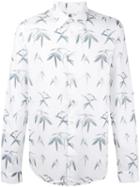 Ps By Paul Smith Printed Shirt, Men's, Size: Large, White, Cotton