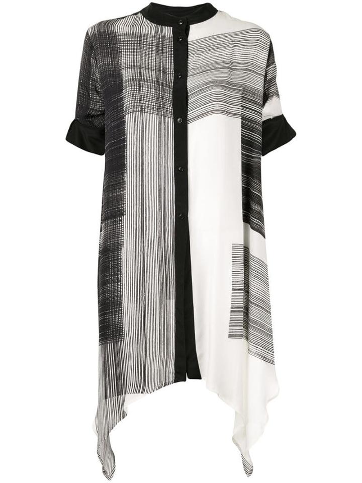 Taylor Amplitude Crosshatch Long Shirt - Black