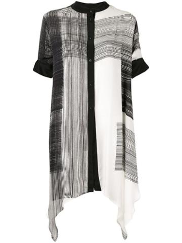 Taylor Amplitude Crosshatch Long Shirt - Black