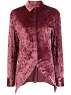Y/project Crushed Velvet Shirt - Pink