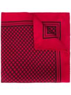 Dolce & Gabbana Geometric Print Pocket Square - Red