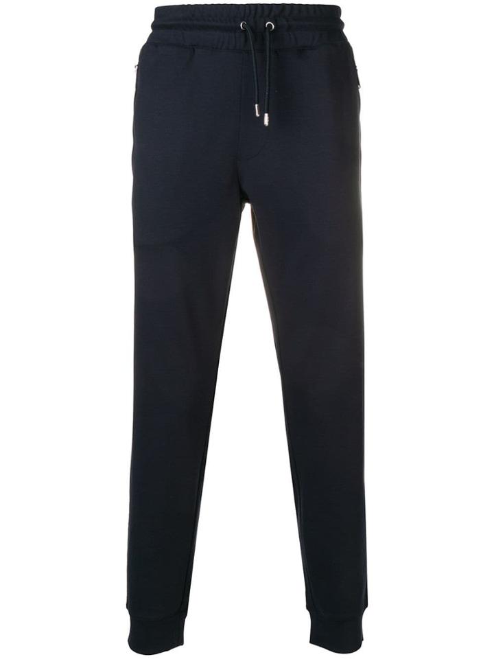 Emporio Armani Rear Logo Track Pants - Blue