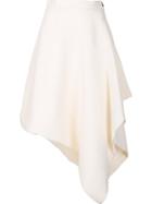 J.w.anderson Side Zip Asymmetric Skirt, Women's, Size: 6, White, Acetate/triacetate/polyester/silk