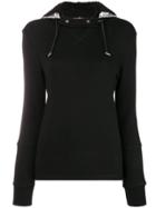Paco Rabanne Detachable Hood Sweatshirt - Black