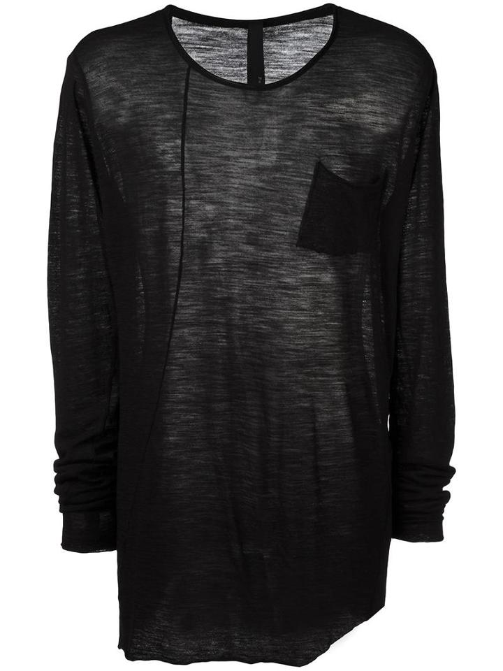 Poème Bohémien Fine Knit Jumper, Men's, Size: 46, Black, Wool