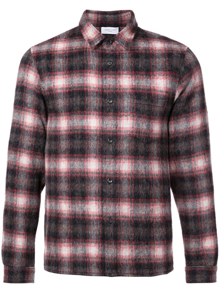 John Elliott Checked Shirt - Black