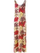 P.a.r.o.s.h. - Floral Print Maxi Dress - Women - Silk/spandex/elastane - S, Silk/spandex/elastane