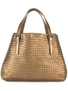 Bottega Veneta - Intrecciato A-shaped Tote Bag - Women - Lamb Skin - One Size, Women's, Grey, Lamb Skin