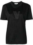 Versace Vintage Logo Embroidered T-shirt - Black