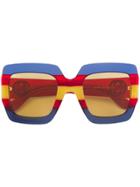 Gucci Eyewear Square Frame Sunglasses - Blue