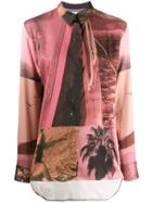 Paul Smith Abstract Print Shirt - Pink