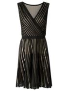 Egrey V Neck Sleeveless Dress, Women's, Size: Medium, Black, Viscose/nylon