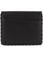 Maison Margiela Stippled Trim Card Holder - Black