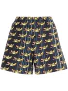 Adam Selman Banana Graphic Shorts - Black