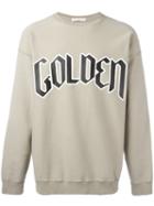 Golden Goose Deluxe Brand Typography Branded Sweatshirt, Men's, Size: Small, Nude/neutrals, Cotton