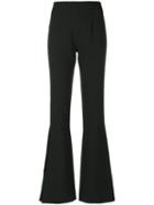 Solace London - Ray High-waisted Trousers - Women - Polyester - 12, Black, Polyester