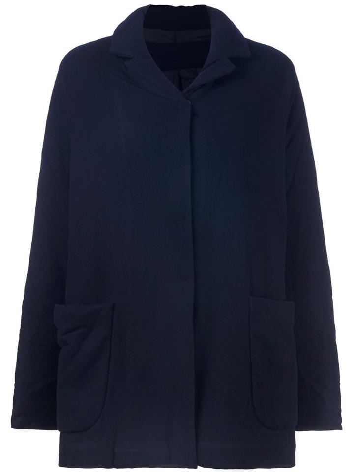 Rundholz Single Breasted Coat, Women's, Size: Small, Blue, Polyester/viscose/wool