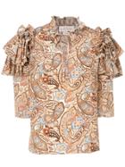 Karen Walker Lydia Blouse - Brown