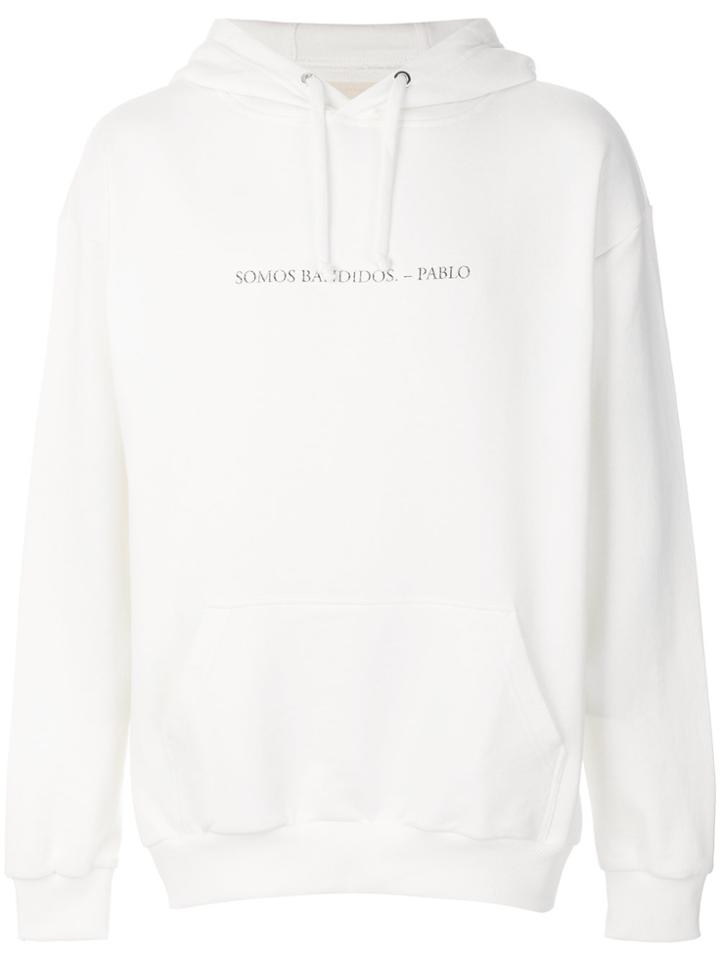 Ih Nom Uh Nit Slogan Hooded Sweatshirt - White