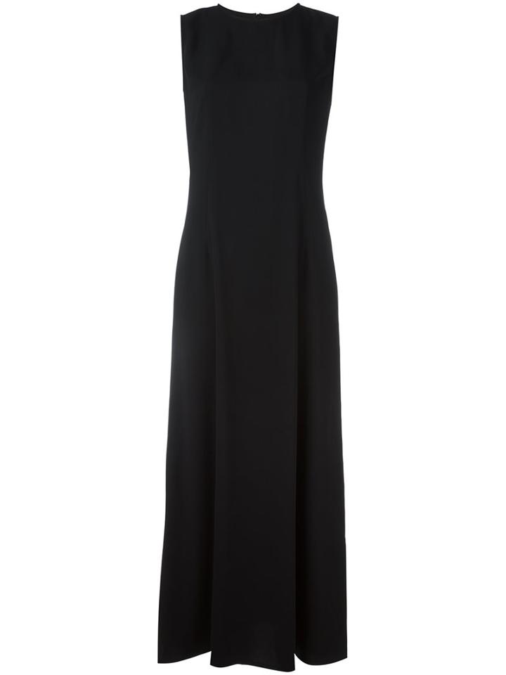 Mm6 Maison Margiela Long Dress, Women's, Size: 40, Black, Polyester