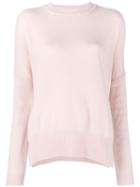 Jil Sander Slit Sides Jumper, Women's, Size: 36, Pink/purple, Cashmere