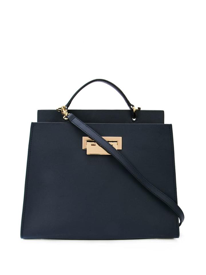 Zac Zac Posen Earthette Double Compartment Satchel - Blue