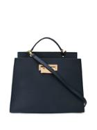 Zac Zac Posen Earthette Double Compartment Satchel - Blue