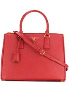 Prada Medium Galleria Tote Bag - Red