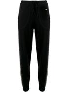 Bella Freud Britt Sparkly Side Stripe Trousers - Black