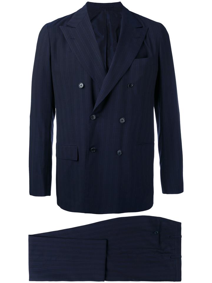 Kiton - Two Piece Suit - Men - Cupro/virgin Wool - 48, Blue, Cupro/virgin Wool