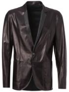 Drome Leather Blazer, Men's, Size: Xl, Black, Lamb Skin
