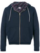 Moncler Gamme Bleu Maglia Zipped Hoodie - Blue