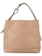 Marni - Halo Pod Tote Bag - Women - Calf Leather/brass - One Size, Women's, Nude/neutrals, Calf Leather/brass