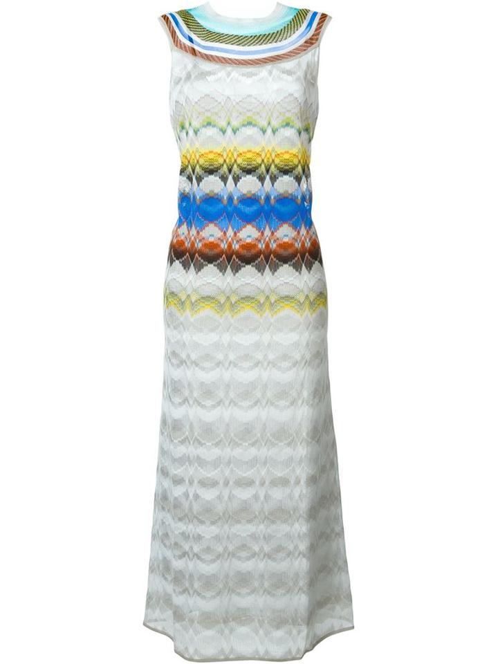Missoni Striped Collar Long Dress