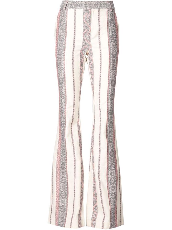 Derek Lam 10 Crosby Flared Tapestry Trousers