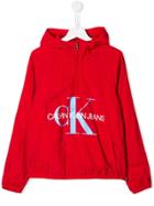 Calvin Klein Kids Logo Hoodie - Red