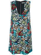 Alice+olivia 'odell' Dress, Women's, Size: 8, Blue, Polyester/spandex/elastane